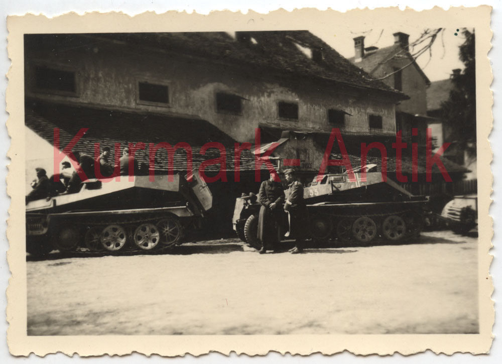 Foto Wehrmacht Panzer Halbkette Spähwagen 251 250 super Kennung 