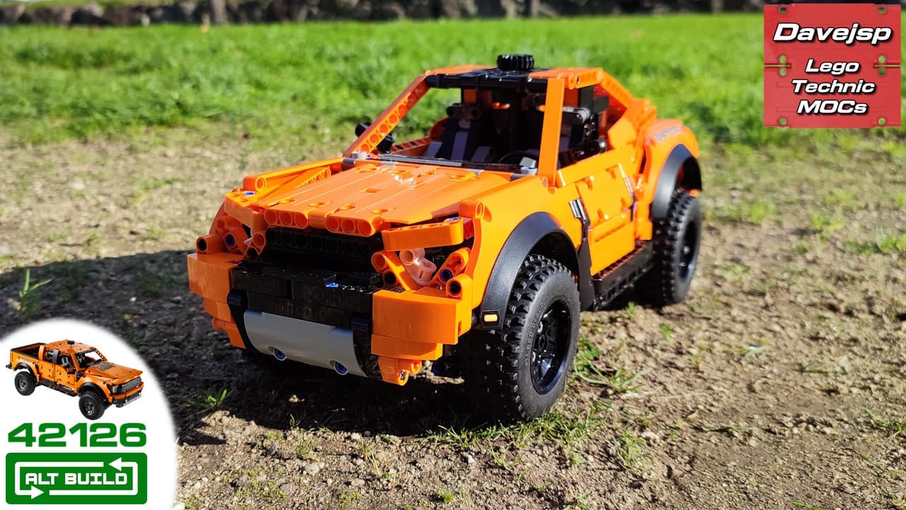 Lego Technic set 42126 Ford Raptor rebuilt as a Zarooq SandRacer racing buggy MOC