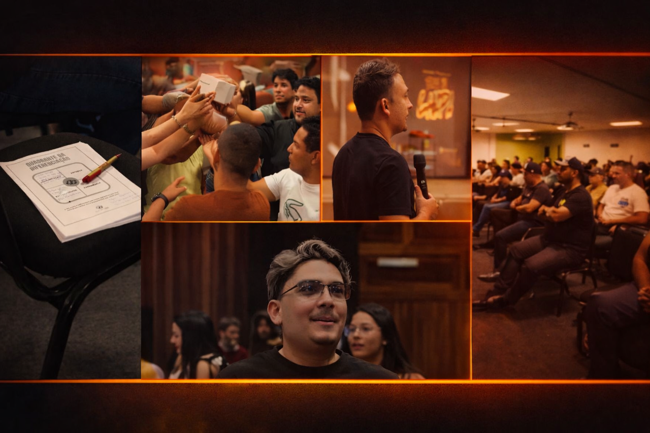 Equipe de hamburgueria