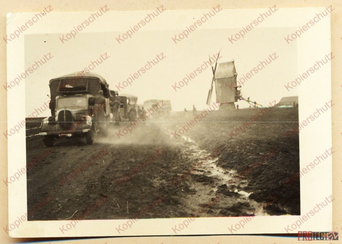Orig.Foto Windmühle Windmill Russland Front Wint