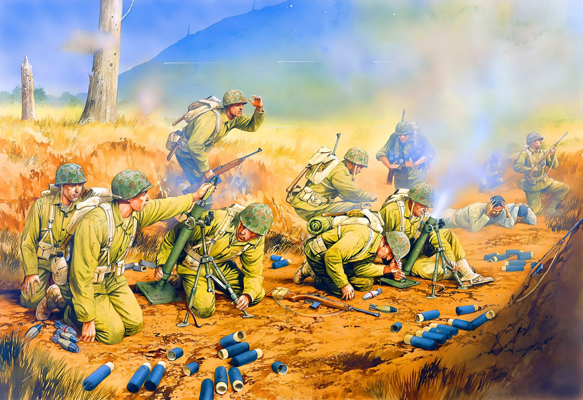 Corea,Compañía perro atrapada en las afueras de Seúl, 26 de septiembre, Guerra de Corea