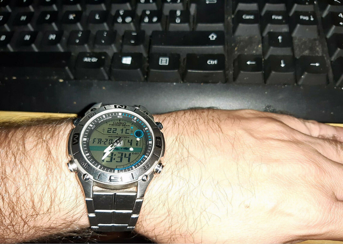 [VENDO - SCAMBIO] Orologio Casio Fishing Gear Sub in acciaio inox Set