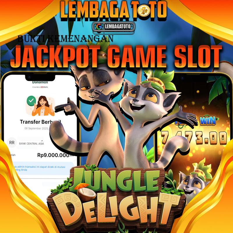 BUKTI JACKPOT 07 SEPTEMBER LEMBAGATOTO JUNGLE DELIGHT  Rp.9.000.000,- LUNAS