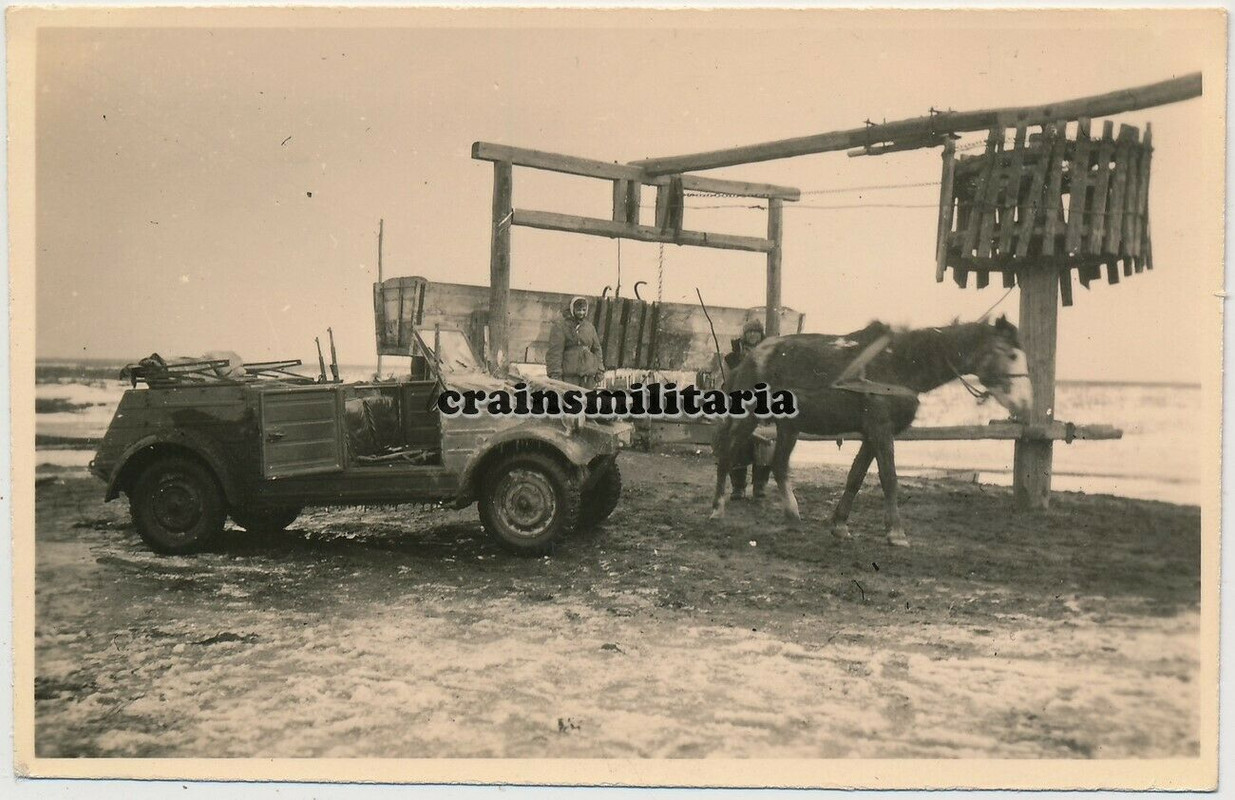 Orig. Foto 167.ID Volkswagen Kübelwagen Typ 82 in Russland 1943 