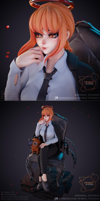 Makima – Chainsaw man – Hybris Studios – 3D Print Model