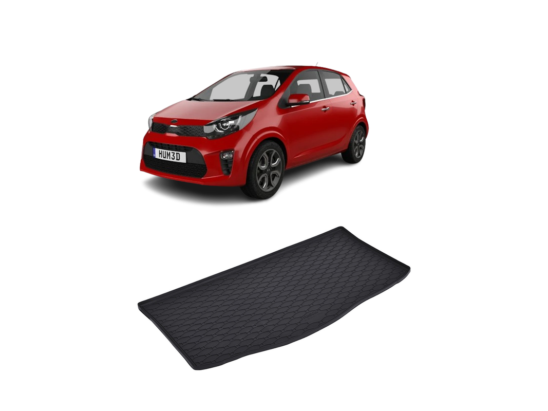 Tavita auto KIA Picanto 2017-prezent, protectie portbagaj, Cri-Flo, din cauciuc 100%, compatibil cu autoturismul KIA Picanto
