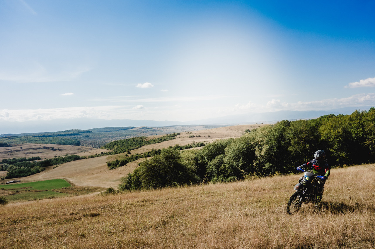 Enduro riding with a view