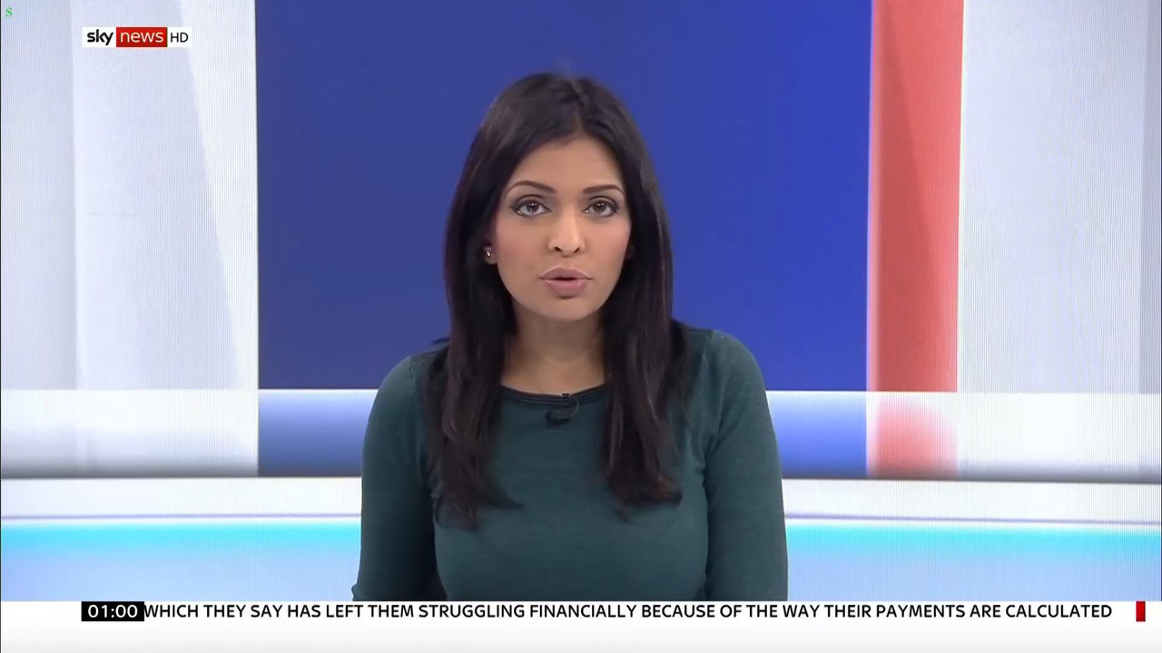 12 January - 01.00.00 - Sky News. News reports on the big storie