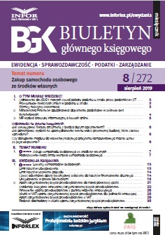 Biuletyn Głównego Księgowego 8/2019