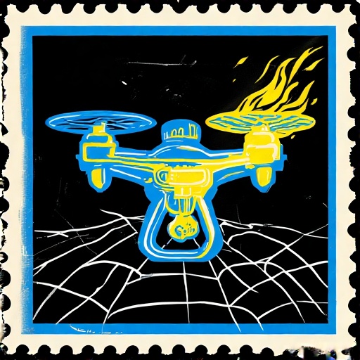 Postal-stamp-style-art-of-a-fl-57
