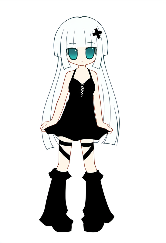 1girl, aqua eyes, long hair, hime cut, white hair, short bangs, old, small breas s-379429228