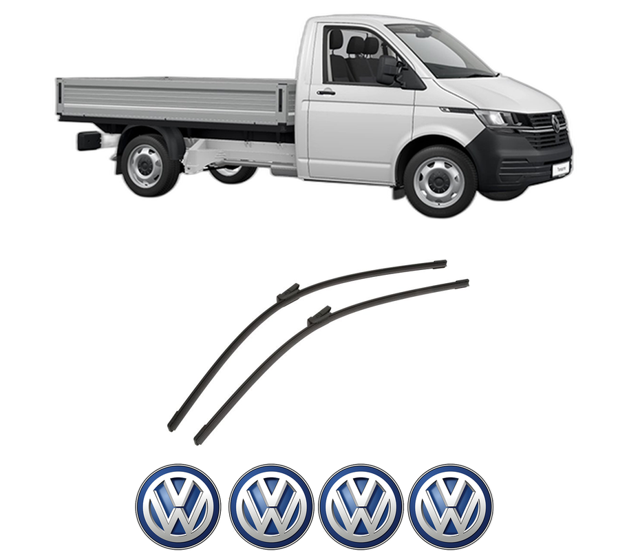 Set stergatoare auto Volkswagen CRAFTER Platform/Chassis (SZ_) din 2016-2024, pentru parbriz auto, 2 bucati, Bosch Aerotwin, din cauciuc siliconat rezistent, 4 Stickere Auto Volkswagen