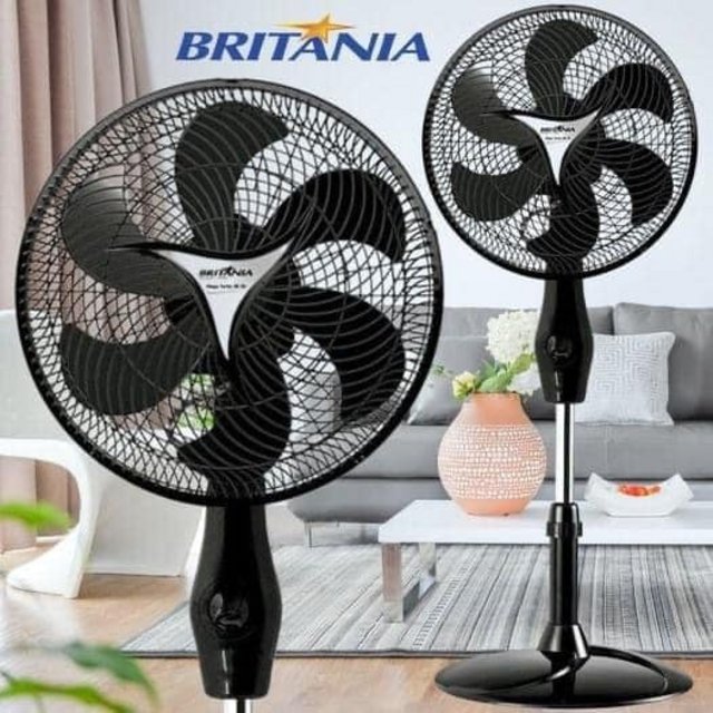 Ventilador Coluna, Mega turbo 30, Preto, 220V, Britânia