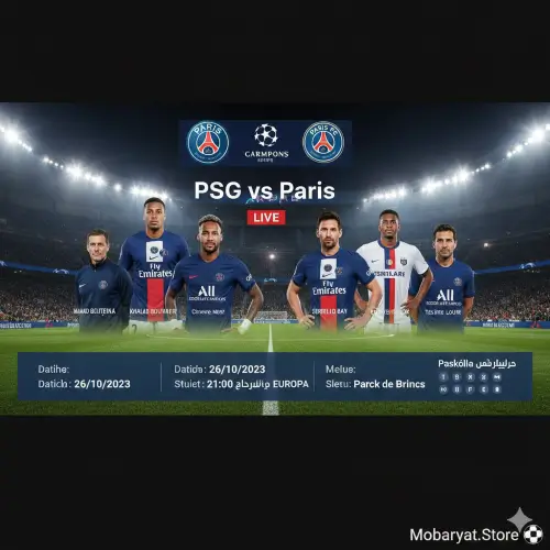 بث مباشر مباراة باريس سان جيرمان وباريس إف سي 2026