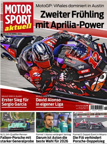 Cover: Motorsport aktuell Magazin No 19 vom 17  April 2024