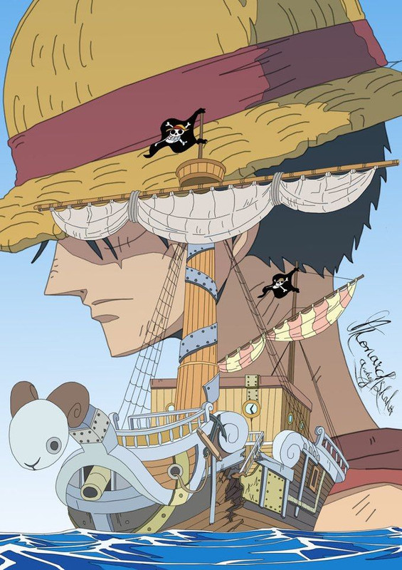 Going-Merry-Monkey-D-Luffy-One-piece
