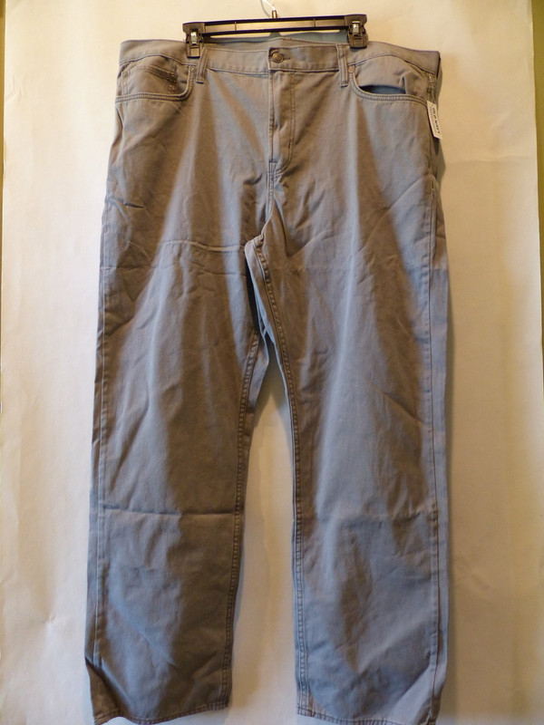 OLD NAVY 339231 MENS STRAIGHT FIVE POCKET TWILL PANTS IN GREYSTONE SIZE 40X32