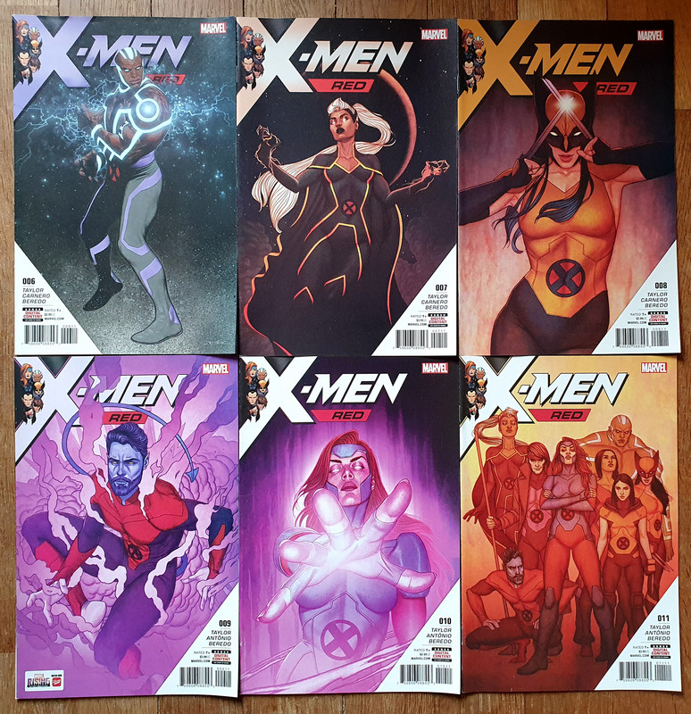 6 COMICS X MEN RED N 6 à 11 Marvel 1 30