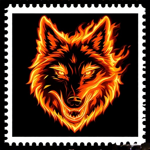 Postal-stamp-style-art-of-a-fl-2