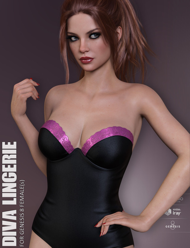 Diva Lingerie for Genesis 8 Females