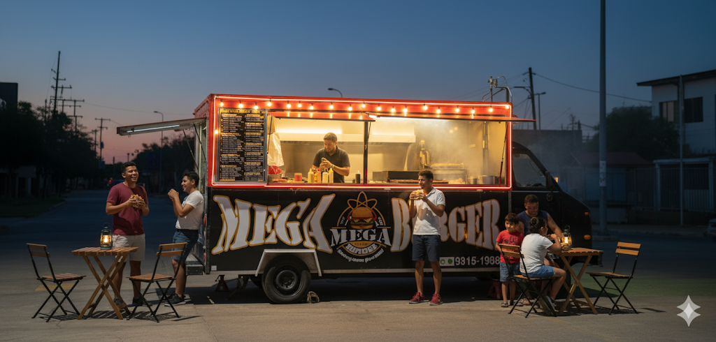 Food truck de Mega Burger 507 en Pedregal