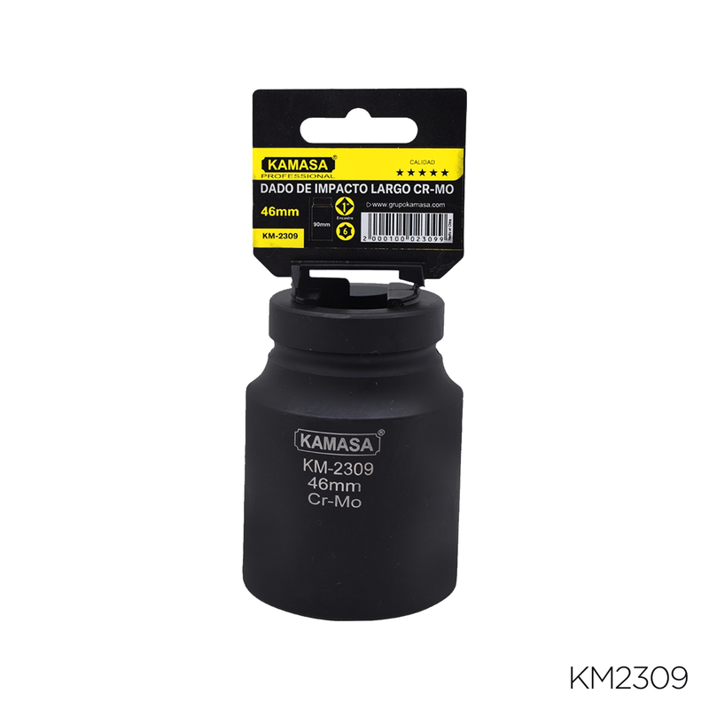 DADO DE IMPACTO LARGO CRMO "KAMASA" - 1"DR.X 46MM