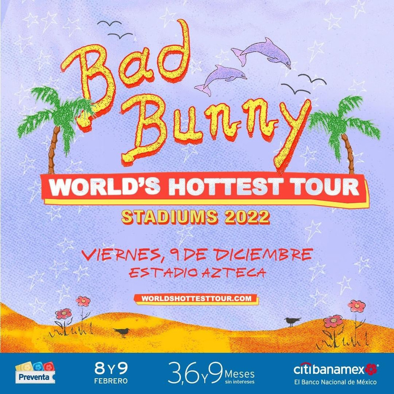 Esto podrían costar los boletos para ver a Bad Bunny en el Estadio Azteca