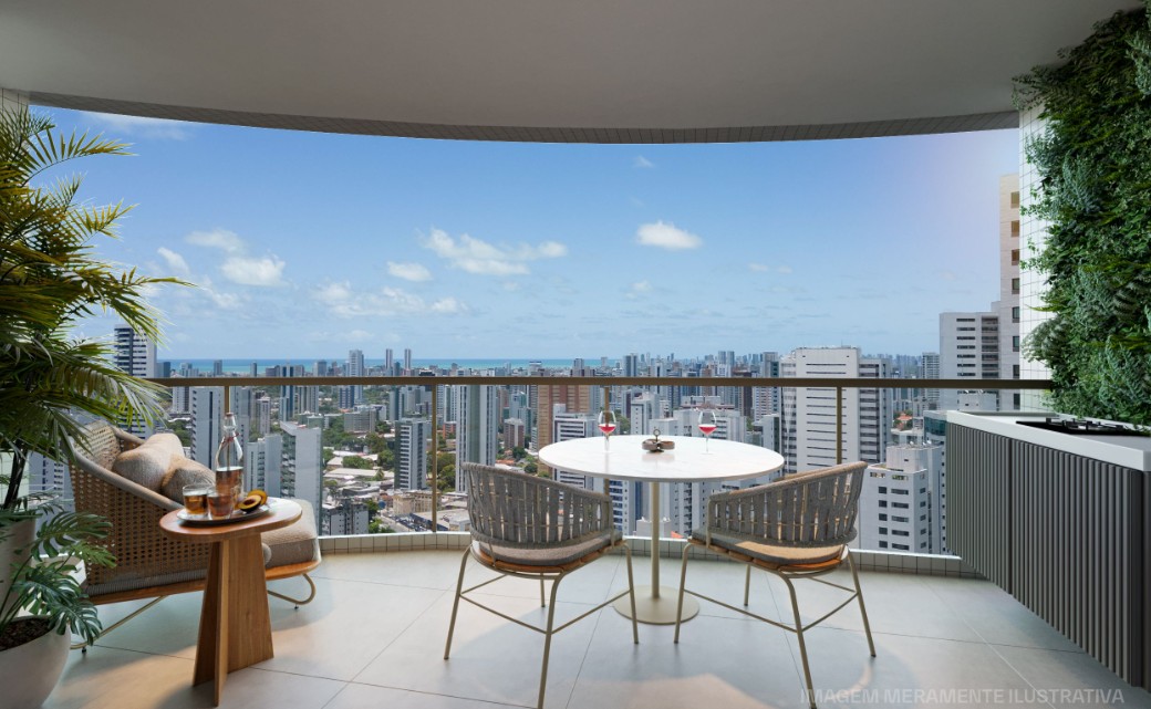 Varanda gourmet integrada perfeita para momentos em família