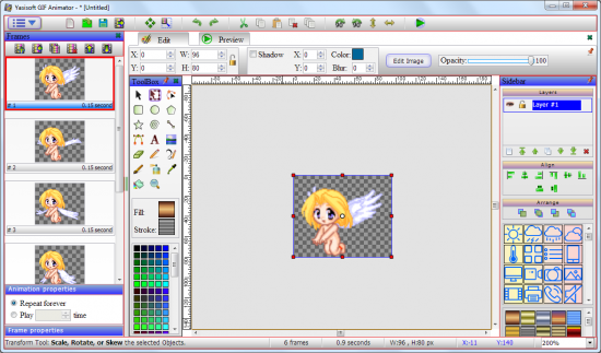 Yasisoft GIF Animator 2.8.1.30. Yasisoft GIF Animator 2.8.1.30.