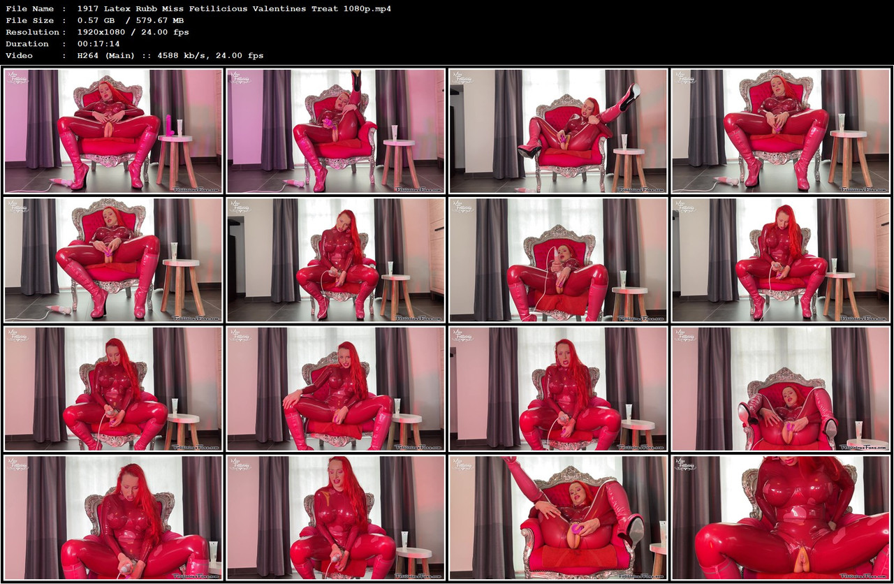 1917 Latex Rubb Miss Fetilicious Valentines Treat 1080p mp4