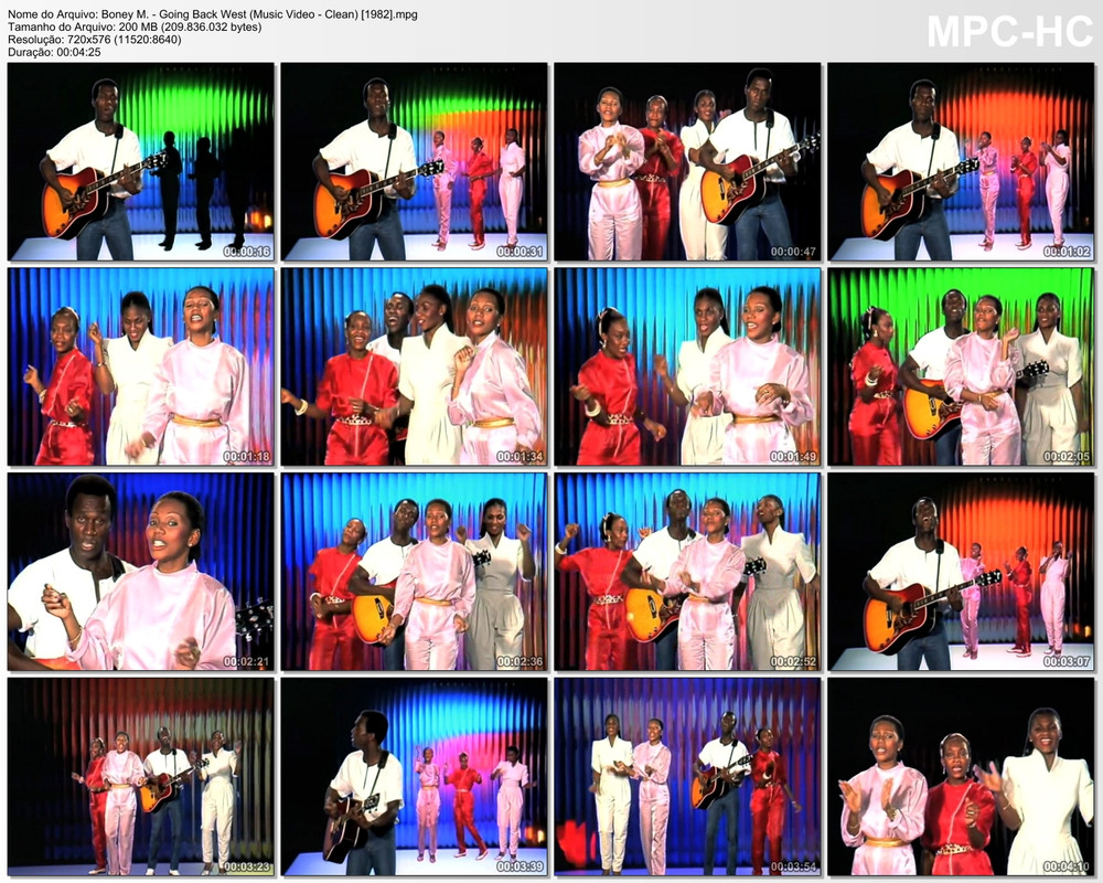 Boney M. - Going Back West (Music Video - Clean) [1982]