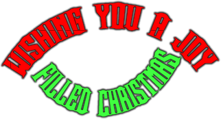 Christmas WordArt WishingYouAJoyFilledChristmas