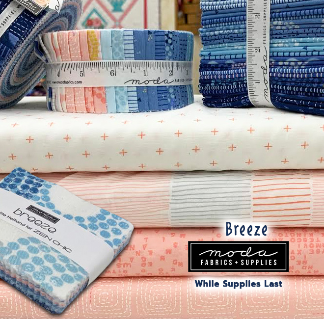 Breeze Layer Cake by Zen Chic Moda Precuts Archived Products - Quilt in a  Day / Quilting Fabric