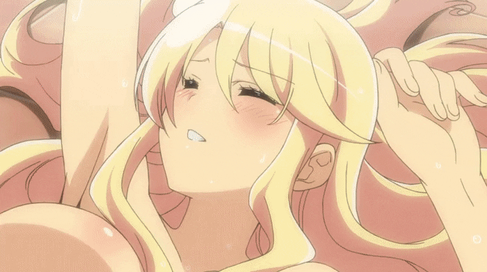 stickingherfaceinbetweenhertits001.gif