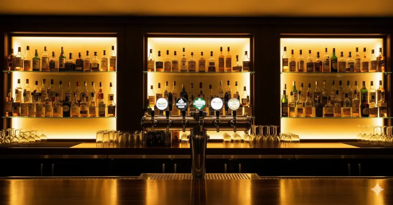 A selection of liquor bottles ready for delivery