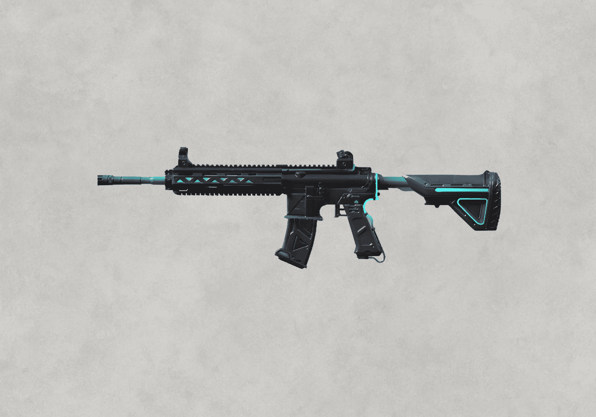 سكن M416 Techcore – تقنية متقدمة وخطوط نيون