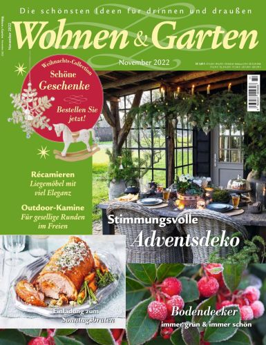 Cover: Wohnen und Garten Magazin No 11 November 2022
