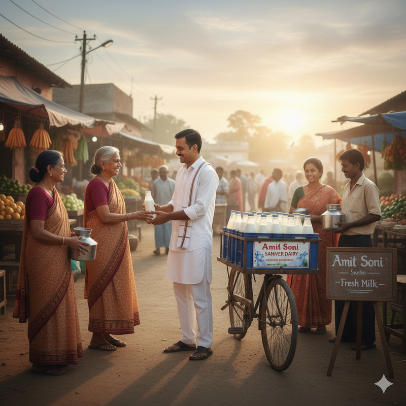 Amit Soni Sanwer Milk Vendor