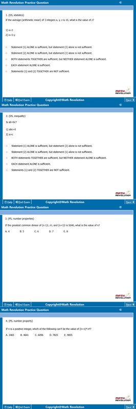 Math Revolution Questions