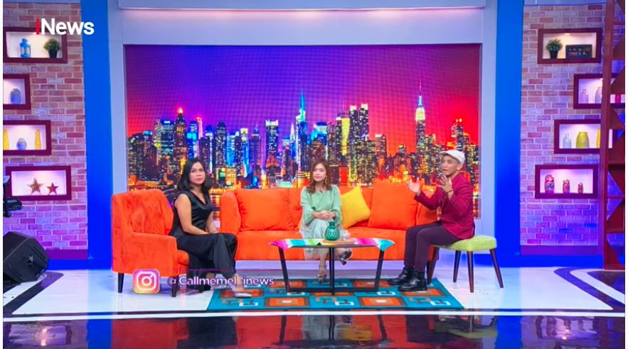Irma Darmawangsa saat menjadi bintang tamu di Call Me Mell