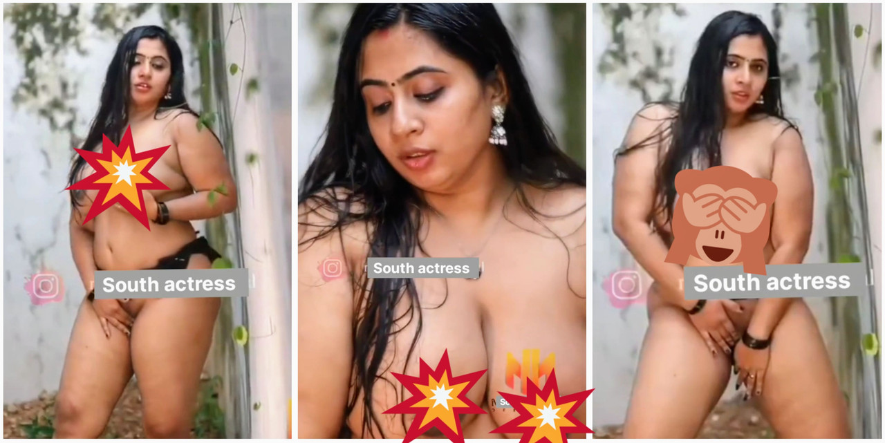 Nilanambiar Indian Aunty  outdoor nude hot boobs and pussy spreading