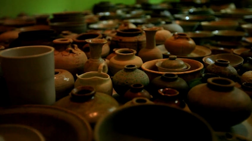 koleksi peninggalan bersejarah di Museum Sri Serindit