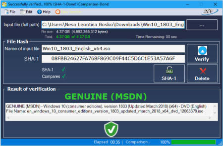 Windows and Office Genuine ISO Verifier 9.8.18.21