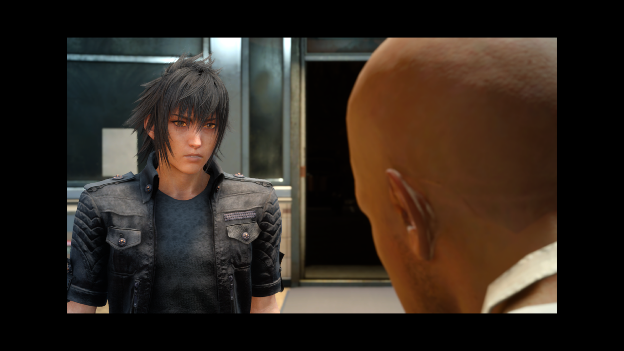 noct really doesnt want beans. or veggies. i forgot the quest item. look at his eyes bro.