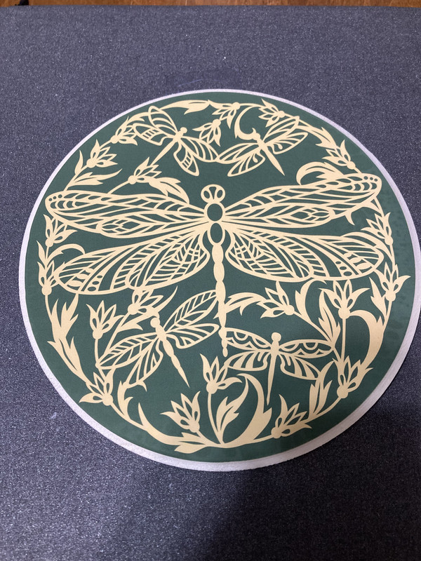 handcrafted dragonfly sign