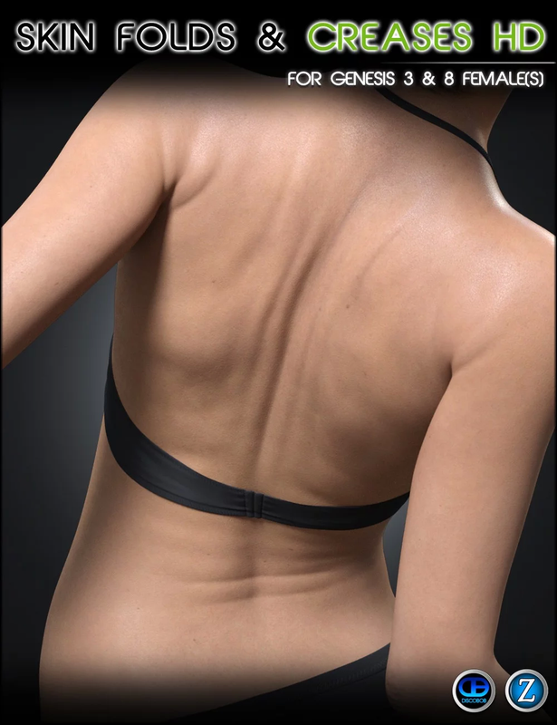 Skin Folds & Creases HD for Genesis 3 & 8 Female Skin Folds & Creases HD for Genesis 3 & 8 Female
