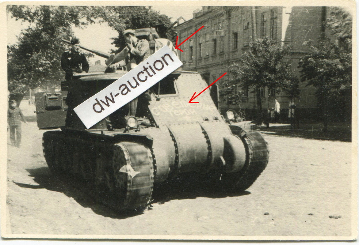 Beute Panzer M3 (747a) mit russischer Aufschrift