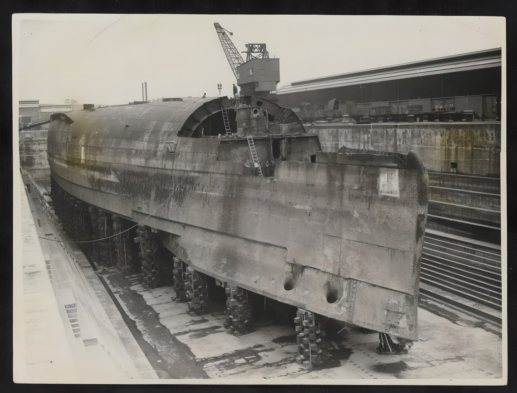 Разделка на метал линкора SMS Konig Albert - Rosyth, 1935-36ой год edtk