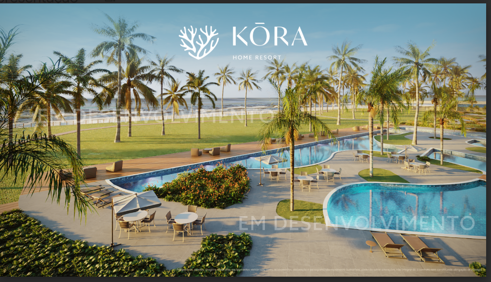 Fachada do Kora Home Resort - Resort na Praia dos Carneiros