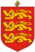 EIGHT DOUBLES 1959 GUERNSEY 60px-Coat-of-arms-of-Guernsey-svg